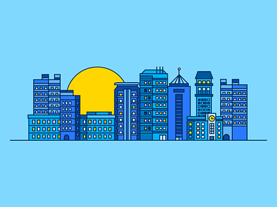 Makati Skyline design illustration makati skyline vector