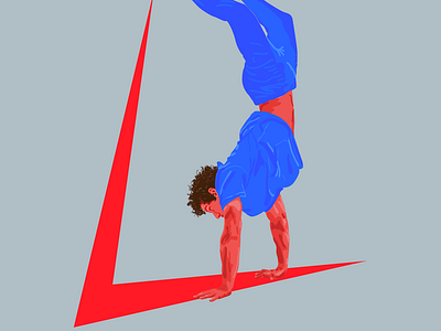 Handstand Vector Art