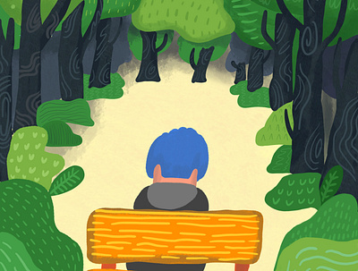 Forest Scene illustration