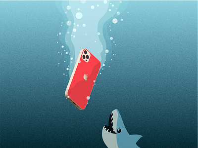 waterproof iphone :) apple design illustration iphone phone vector