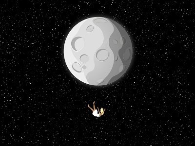 A man from another planet design graphic design illustration moon universe vector космос