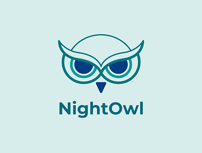 NightOwl Logo logo minimal logo night owl owl face owl icon owl logo simple logo