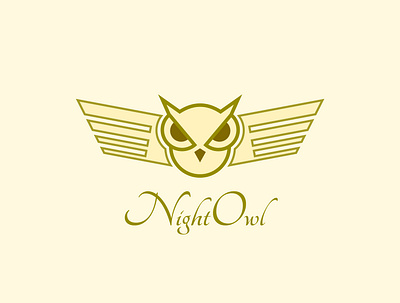 Night Owl Logo branding icon logo logo mini minimal logo night owl owl owl icon simple logo