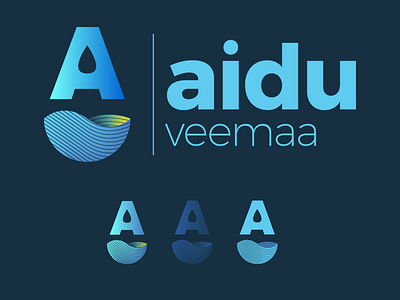 Aidu waterland aidu brand design eesti estonia logo water