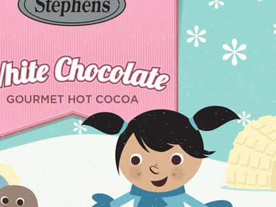 Stephen's Hot Cocoa Holiday Packaging - White Chocolate festive holiday illustration package design pumpkin