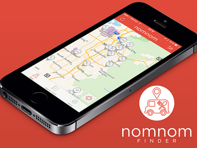 NomNom Finder App - User Interface app ios iphone nomnom ui ux