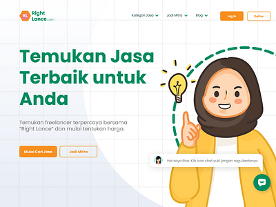 Freelance website concept "rightlance.com"