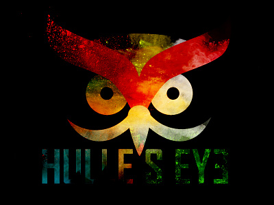 Hulle's Eye Logo artist branding ganesh hulle graphic designer logo designer logo designing owl