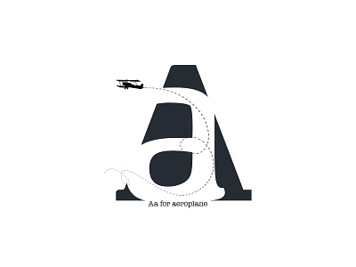 Aa Aeroplane aeroplane alphabets illustrative typography typeface typography