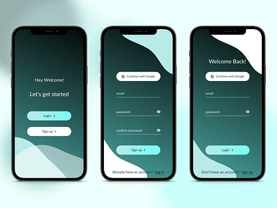 mobile login and signup app design form login minimal mobile onboarding password registration sign in sign up sign up signin signup ui user experience user interface ux