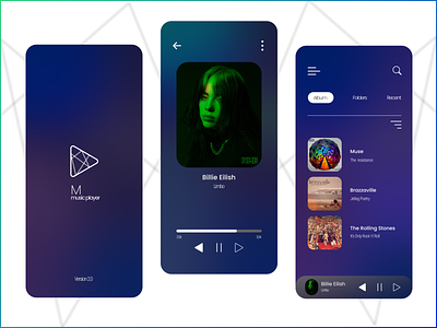 Redesign M music player app