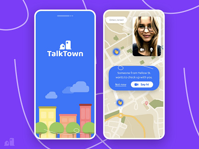 Talktown - Stay Positive Together 2020 app corona coronavirus covid damn live mobile ui uiux ux video