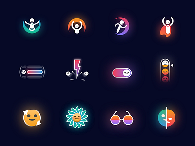 🌟Glowing Icon Set for Kenko Tech 🌟