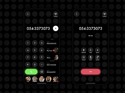 THE PHONE GRID 2020 trend animation app clean concept dark interaction interface minimal ui