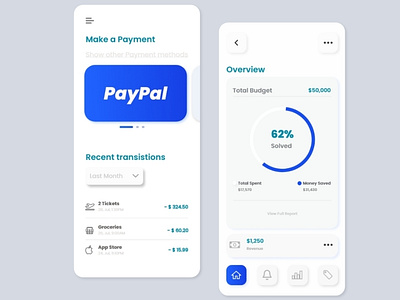 Paypal UI Design app branding dribbbleshot figma figmadesign layoutdesign mobiledesign mockupdesign ui uidesigner uiux webdesign