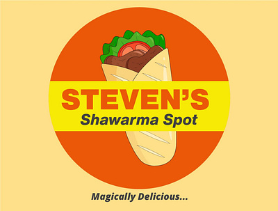 Steven's Shawarma Spot branding design graphic design illustration logo vector