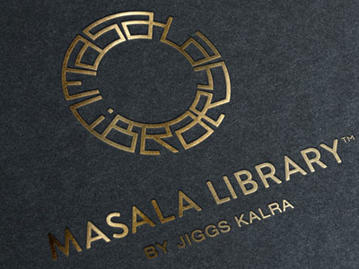 Masala Library by Jiggs Kalra branding logo michelin starred restaurant restaurant branding