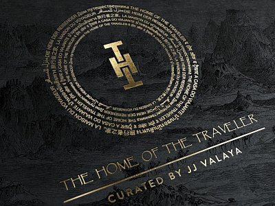 The Home of the Traveler branding identity logo packaging space design