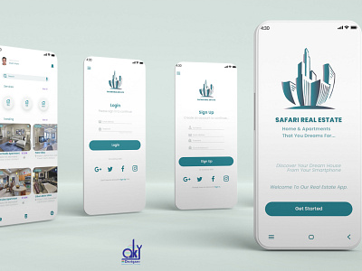 Mobile UI Design for a Real Estate Services