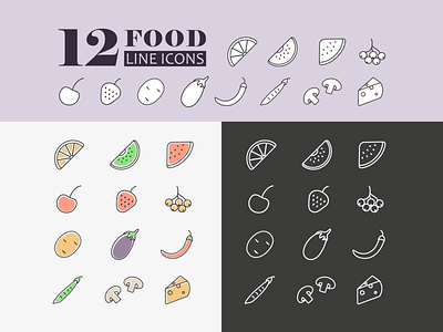 Food Icons adobe illustrator food icon