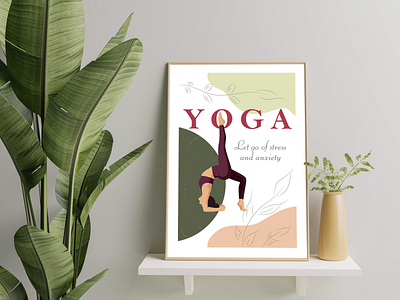 Yoga poster adobe illustrator illustra inspiration poster sport vector yoga