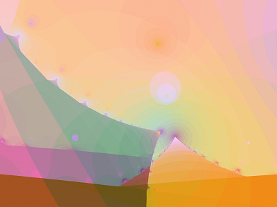 Fractal 002 B | Pyramids | 09.2021 abstract bright digital fractal gradient graphic design illustration landscape light nature scifi sky