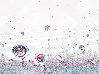 Fractal 050 A | Wind abstract digital fractal gradient grey