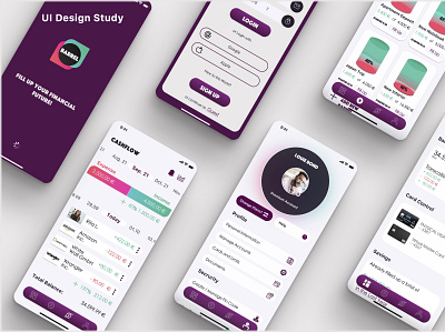 UI Design Study| Barrel Finance 3d app branding design figma graphic design icon illustration logo minimal sketch typography ui ui design userinterface ux ux design vector