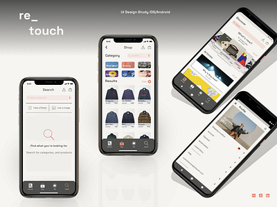 UI Design Study IOS/Android | re_touch buy/sell