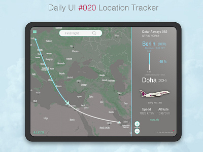 Daily UI #020 Location Tracker