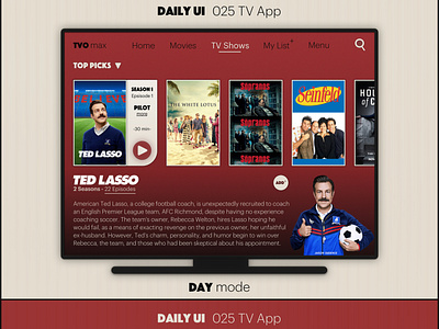 Daily UI #025 TV App