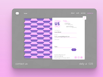 Daily UI #028 Contact us