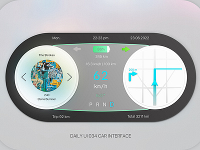 Daily UI #034 Car Interface