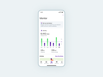 Monitor Dashboard - Babylon Health app babylon design healthcare ios ui ux