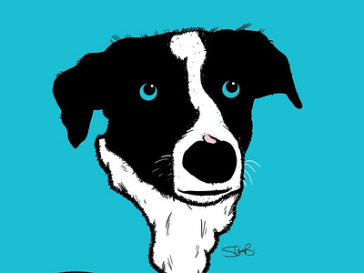 'Ruff' Sketch Pet Portrait
