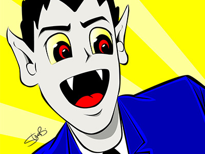Kid Vampire character design vector artwork