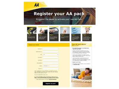 Registration Page branding design marketing