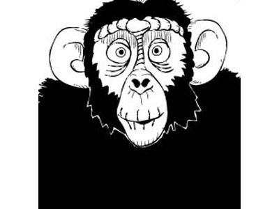 Monkey Boy cartoon illustration vector artwork