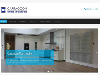 Carragoon Construction Website bootstrap branding design html css ui web