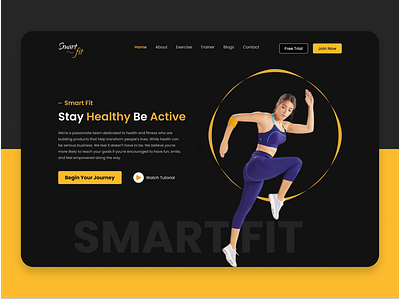 Smart Fit - Landing Page banner branding homepage ui