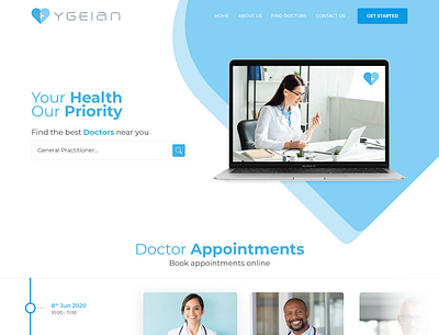 Ygeian design doctors healthcare interactive medical medical care medical design responsive ui ui design uidesign ux webdesign website ygeian