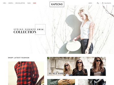 Kapsons Website e commerce kapsons responsive retail shopping website ui ux website