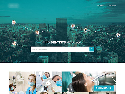 Dentists Search Website Design dentists directory doctors search search engine ui ux website