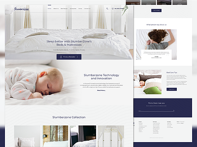 Slumberzone Website Design bed design mattress slumberzone ui ui ux design web webdesign website