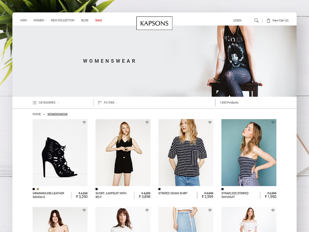 Online Shopping Product Listing Page by Yovan Verma on Dribbble