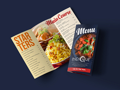 Tri Fold Food Menu Design