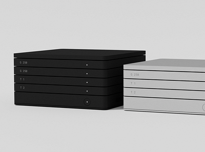 Modular Storage - Options 3d black blender design minimal modular product render storage tech white