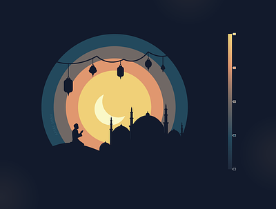 Ramadan Vector Art afsal shaji arab art artblend illustrator inspiration islam middle east photoshop prayer quran ramadan silhouette sunset vector