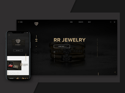 RR Jewellery Responsive Website adobe afsal shaji app ui artblend studio clean design india jewelery photoshop rr gold typography ui ux ux design website