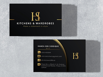 Black and Gold Business card